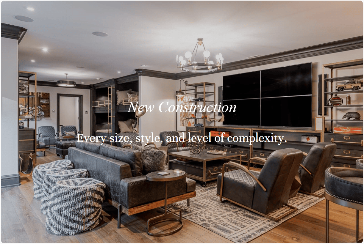 JSWUSA Services: New Construction - Every size, style and level of complexity.
