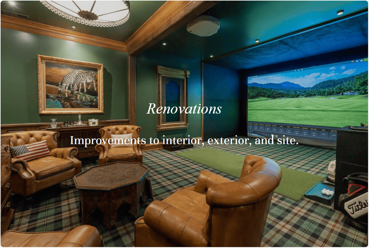 JSWUSA Services: Renovations - Improvements to interior, exterior, and site.